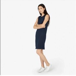 EVERLANE Sleeveless Muscle Tank Tee Dress Navy Blue Minimalist Casual Women’s M